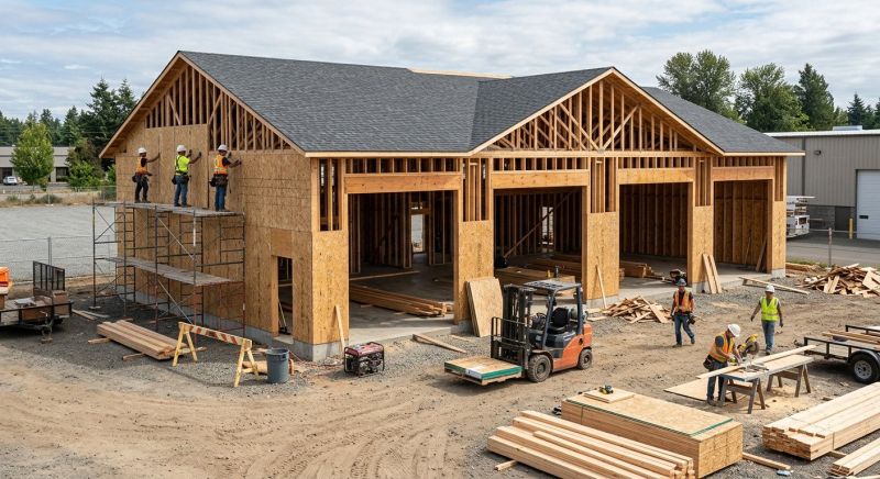 Commercial Garage Construction in Katy, TX
