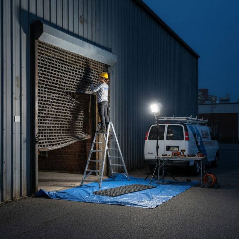 Local Roll Up Door Repair pros at work