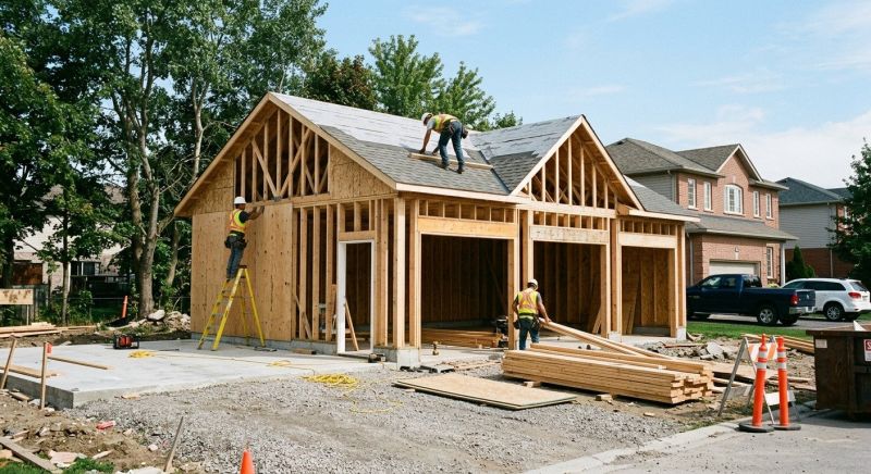 Wood Garage Installation in Conroe, TX