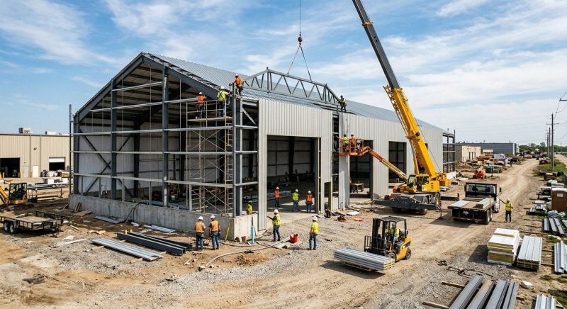 Commercial Garage Construction in Pearland, TX