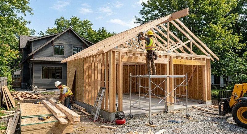Detached Garage Construction in Houston, TX