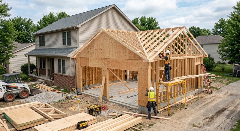 Garage Addition Installation in Conroe, TX