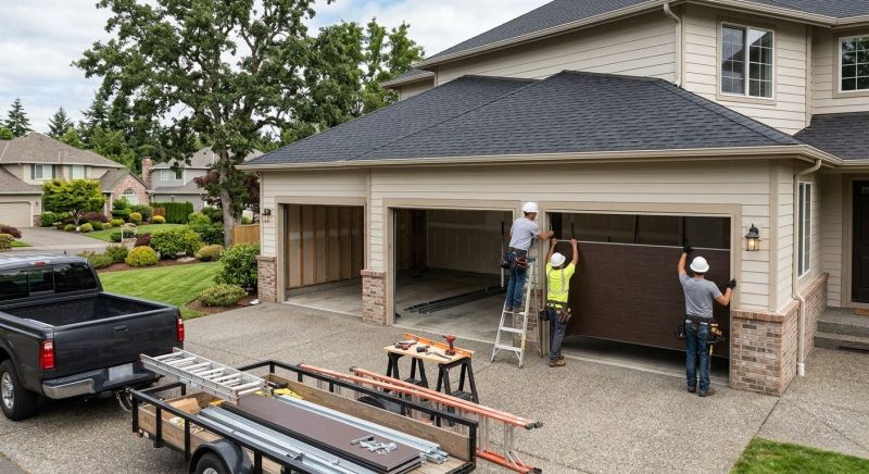 Three Car Garage Installation in Pearland, TX